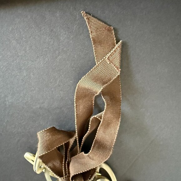 J Crew Oval Link Acrylic Chain Necklace With Ribbon Tie Closure Adjustable - Picture 12 of 13